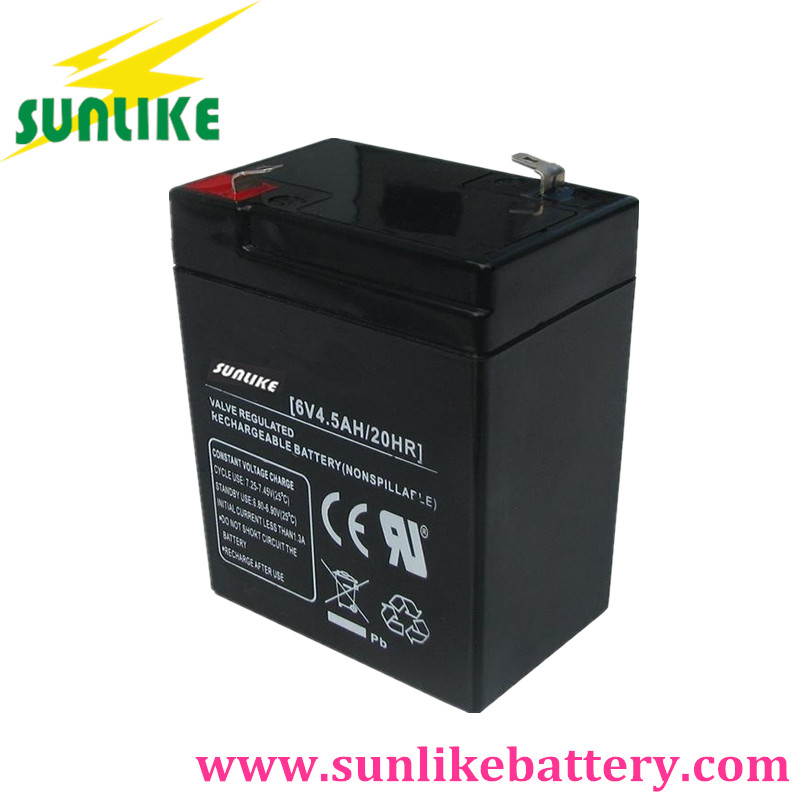 6V4ah Rechargeable Sealed Lead Acid Battery for Electric Scale Toycar