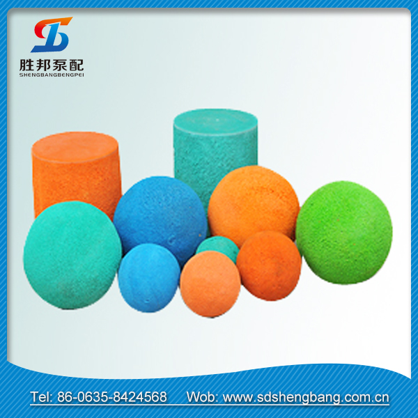 Advanced equipment produce Concrete pump sponge quality concrete pump rubbe cleaning ball