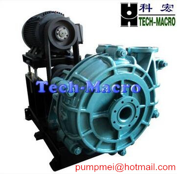 AH rubber lined heavy duty slurry pump for mining