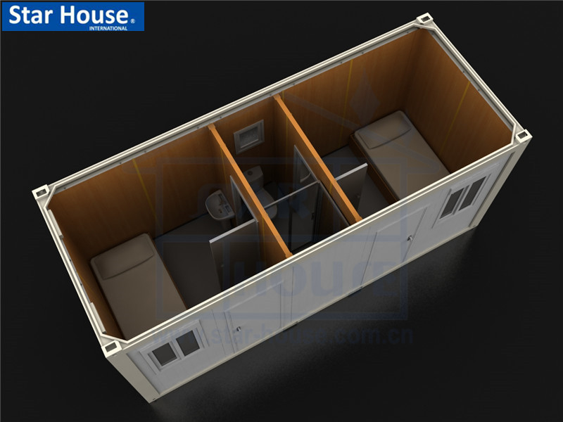 Flat pack single container house SH114A