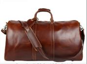 Black Leather Duffle Overnight Gym Luggage Travel Weekender Bag Small Large