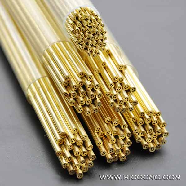 EDM Brass Pipe Multi Hole Electrode Tubes for Small Hole Popping EDM