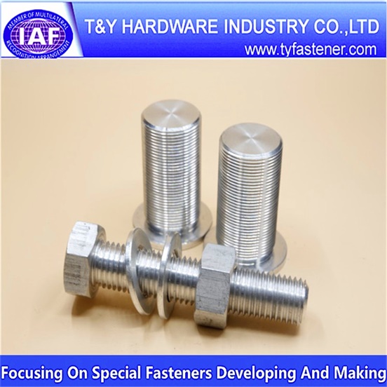 Aluminium galvanized hex bolts and nuts and washers