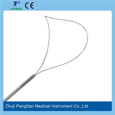 Disposable Polypectomy Snare with 3-Ring Handle