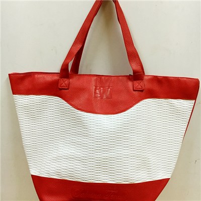 PVC Leather Beach Bag,Shopping Bag, Tote Bag JH15008