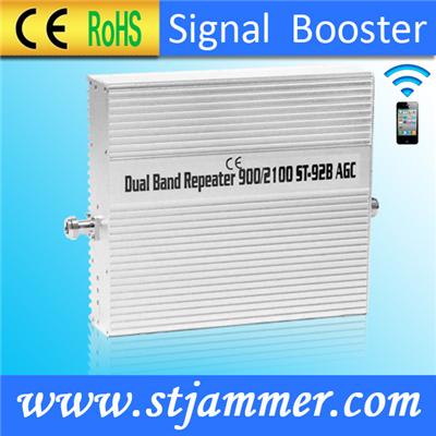 Wireless Indoor GSM 3G cell Phone Signal Amplifier- 900 & 2100 Mobile Signal Booster Extender