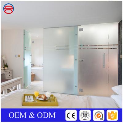 Acid Etch Frosted Tempered Glass For Shower Doors