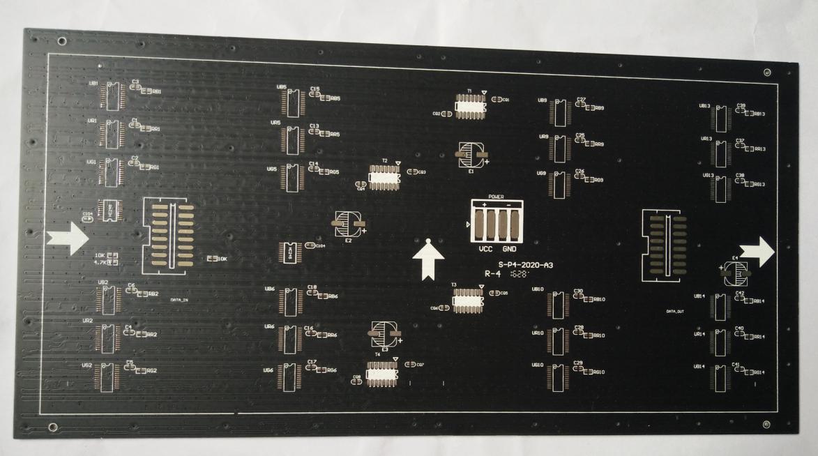 47 mil thickness double side Printed Circuits Board (PCB) with Matte black S/M for communication Solution