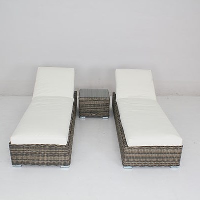 Patio Rattan Lounge Set Furniture Wicker