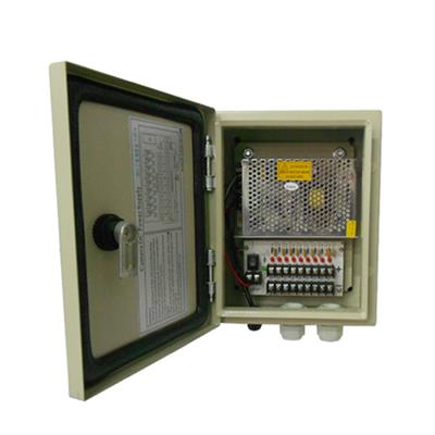 12VDC 10Amp 9 Channel Waterproof (IP66) CCTV Power Supply (12VDC10A9PW)