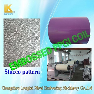  High Quality Double Sides Galvanized Sheet Embossing Machinery price and manufacturer