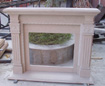 Fireplace, indoor and outdoor marble fireplace