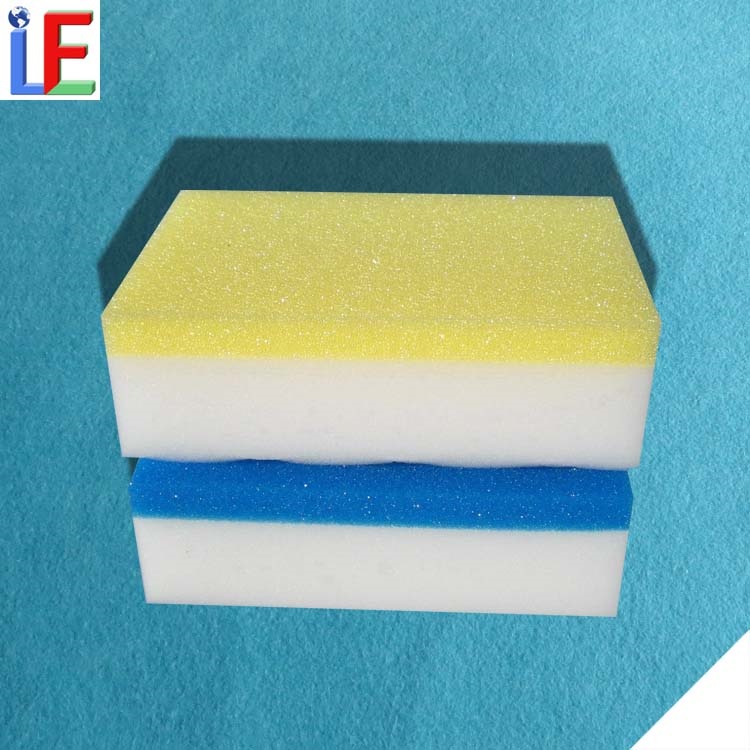 2 layers Kitchen Cleaning Magic Eraser Sponge for Household