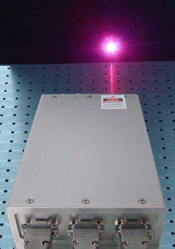 CNI UV-Visible-IR range multi-wavelength laser combiner systems