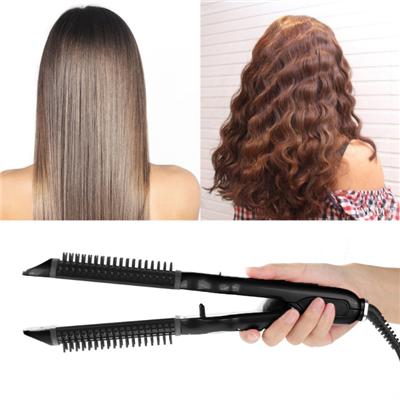 Black Electric Hair Straightener And Curler Can Make Natural Wave