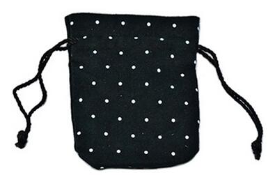  Hot sale wholesale jewelry bag black and white color custom gift bags jewelry bag with ribbon 