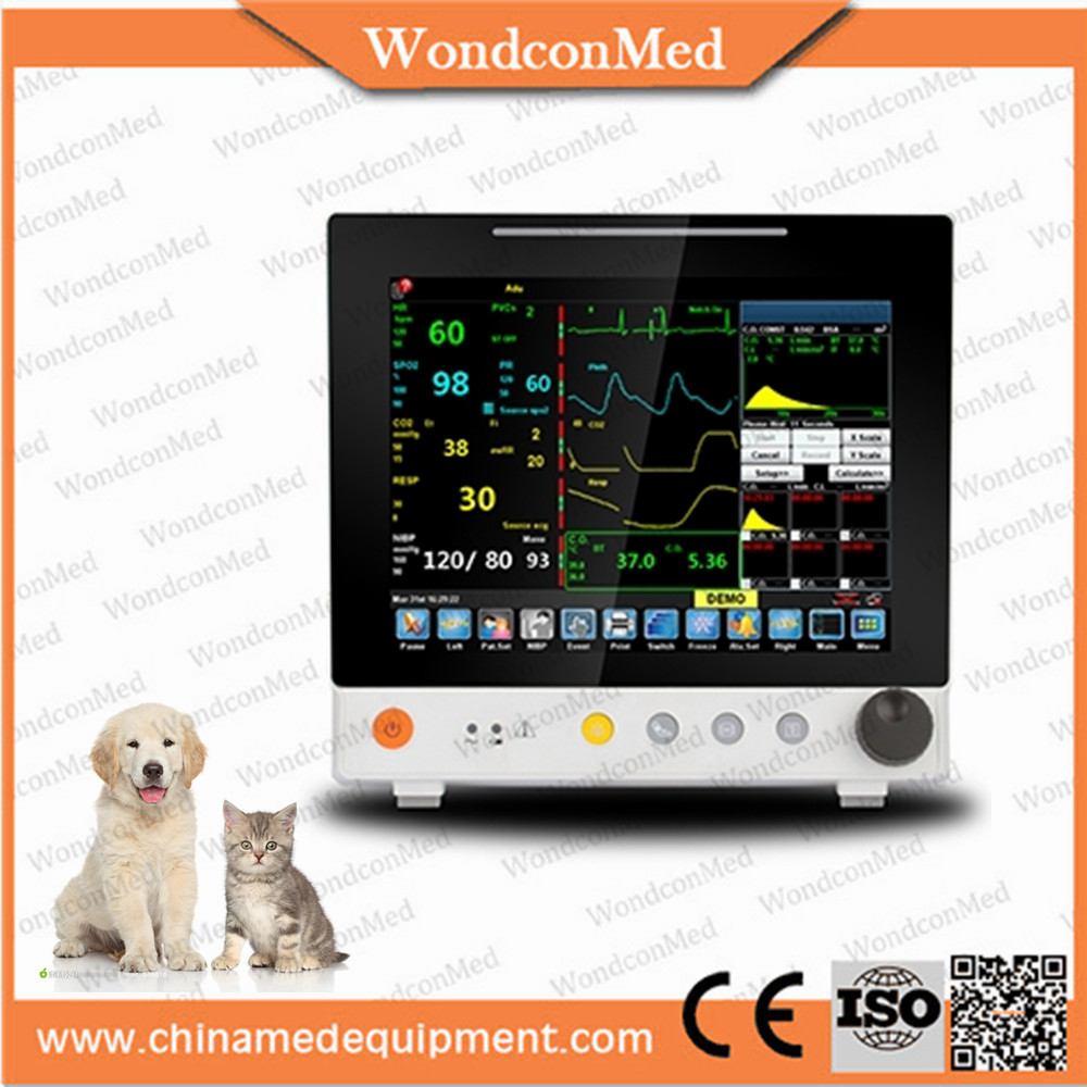 WMV650C 12 inch TFT touch screen Veterinary portable Patient monitor
