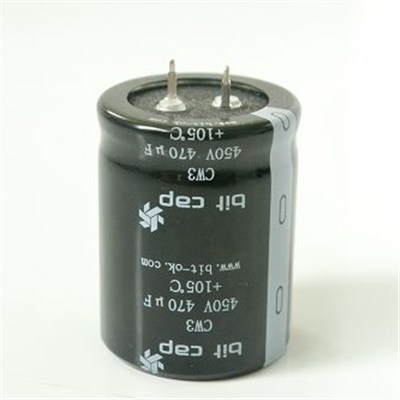 High Frequency And Low Resistance Snap-in Type Aluminium Capacitor