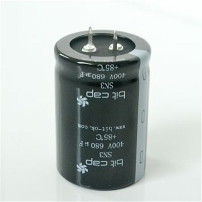 Small Volume And Big Ripple Snap-in Type Aluminium Capacitor