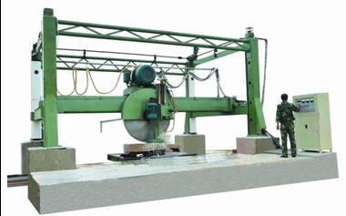 MARBLE STONE BLOCK TWO-WAY CUTTING MACHINE WITH SINGLE-BLADE BY HYDRAULIC
