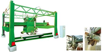 GRANITE BLOCK TWO-WAY CUTTING MACHINE WITH MULTI-BLADE BY ELECTRIC 
