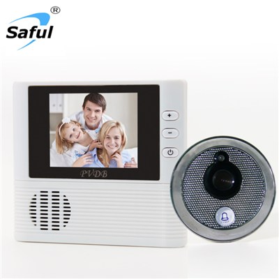 Saful TS-YP3507A 2.8 LCD Digital Peephole Door Viewer Doorphone 0.3mp Anti-theft Alarm Video Night Vision