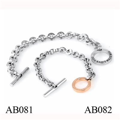 AB081 Make Your Own Fashion Men's Stainless Steel Bracelet