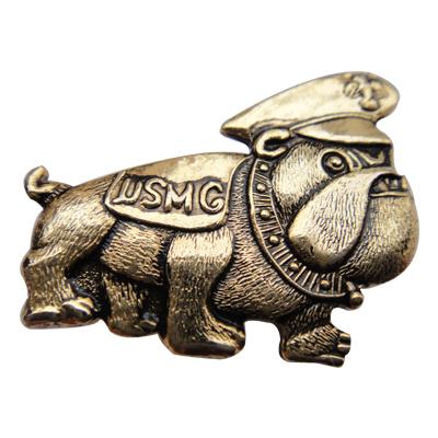 Antique Gold 3D USMC Military Badges
