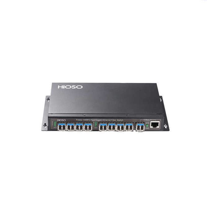 FTTB optical Fiber Switch with 8 100M SFP Ports and 1 100/1000M Combo port