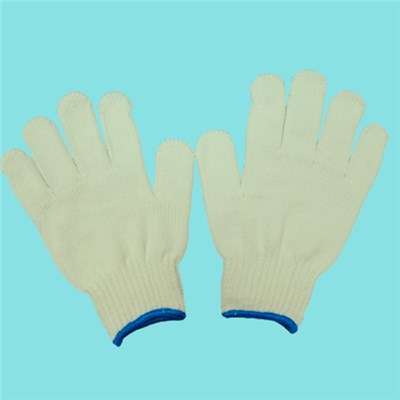 7G 100％ Polyester String Knit Glove