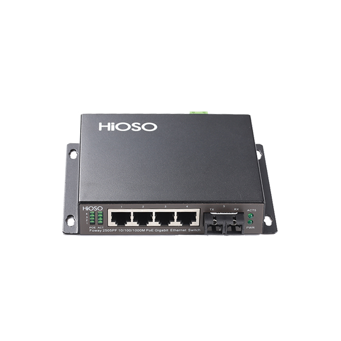 4 10/100/1000M TP + 1 1000M FX Industrial Ethernet Switch