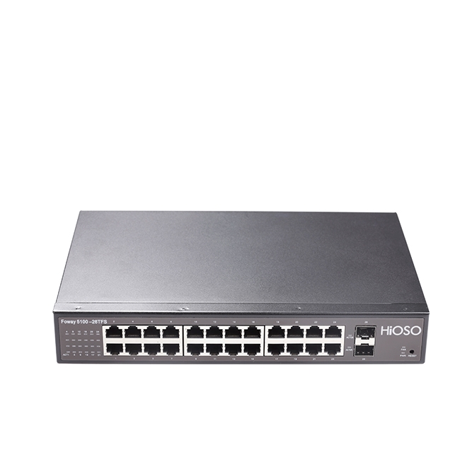 Gigabit 24  ports Ethernet Switch with 2 1000M SFP uplink