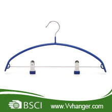 PVC Coated hangers with two clips