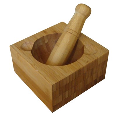 Bamboo Square Spice Crusher