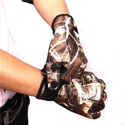 Camouflage Breathable Non-slip Embossed Fishing Gloves