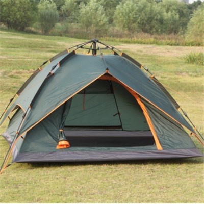Automatic Pole Water Proof Anti UV Steel Light Outdoor Camping Family Tent With Ventilated Windows