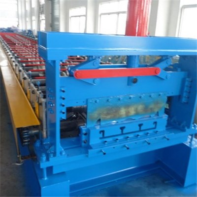 Closed Type Decking Floor Roll Forming Machine