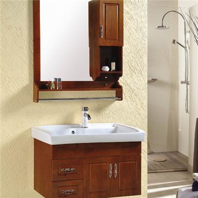 Marble Bathroom Cabinet Cabinet Washbasin Wash Sink Cabinet Style Hanging Solid Wood Bathroom Cabinet