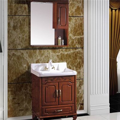 Marble Bathroom Cabinet Cabinet Washbasin Wash Sink Cabinet Style Floor Solid Wood Bathroom Cabinet
