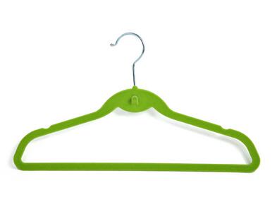 2016 China manufacture best selling green beautiful lightweight plastic children Clothes hanger factory