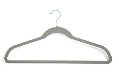 grey plastic clothes coat suit dress pant skirt hanger tie and belt hanger