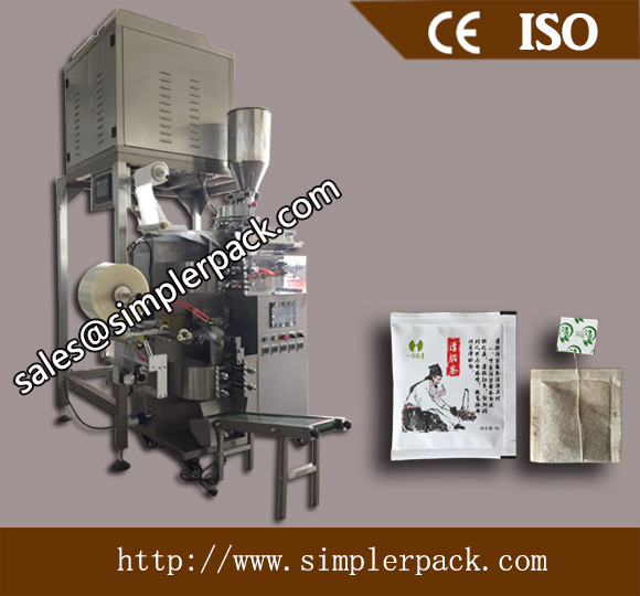 Inner and Outer Tea Bag Packing Machine with 4 Head Weighs