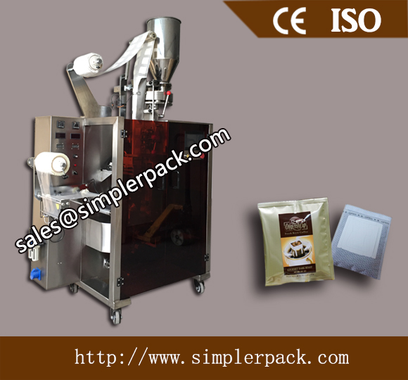 Dirp Coffee Packaging Machine by Ultrasonic Sealing with Outer Envelope