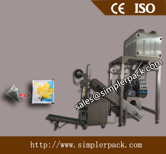 Pyramid Black Tea Bag Packing Machine with Outer Envelope
