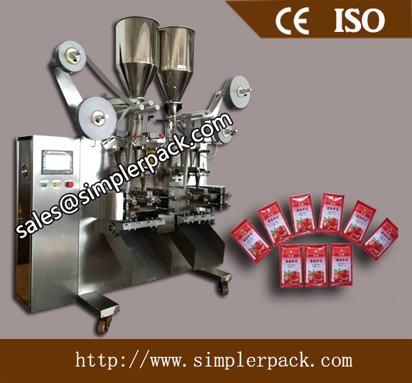 Automatic Four Lanes Thick Liquid Spices Packaging Machine