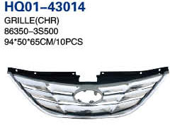 Sonata 2011 Automotive Grille, Grille Chrome, Grille Black, Garnish of Grille (86350-3S500, 86350-3S500, 86355-3S100)