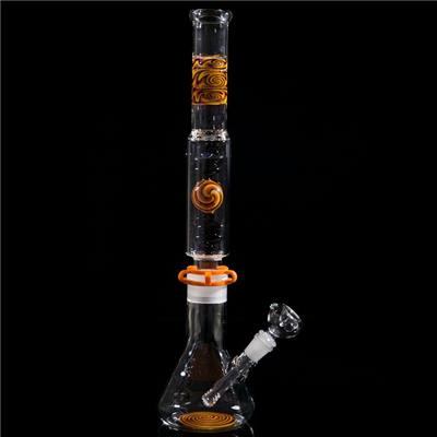 17.72 Inches Clear Glass Water Bong