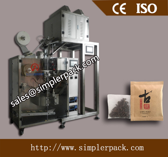 Ultrasonic Sealing Valerian Tea Bag Packing Machine with Outer Envelope