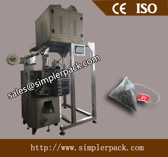 Pyramid Earl Grey Tea Bag Packing Machine with Thread and Tag