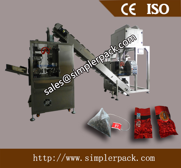 India Assam Pyramid Tea Bag Packing Machine with Outer Vacuum Package